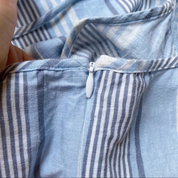 🐟 NEW LOOK BLUE WHITE STRIPE JUNIOR LINEN JUMPSUIT! - Picture 8 of 9